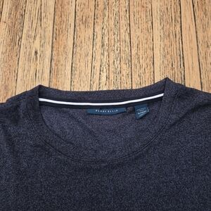 Perry Ellis‎ T-shirt Mens XL Blue Short Sleeve Shirt
